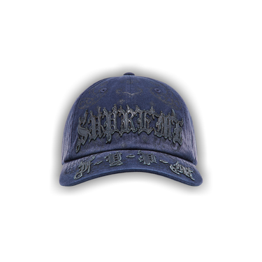 Buy Supreme Leather Appliqué 6-Panel 'Navy' - SS25H118 NAVY