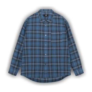 Buy Stussy Beach Plaid Shirt 'Blue' - 1110358 BLUE | GOAT