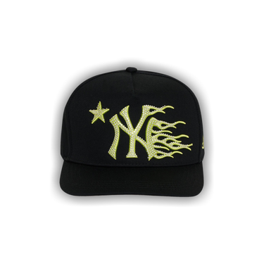 Buy Hellstar Ny Snapback Hat Custom Airbrush 'Neon/Black
