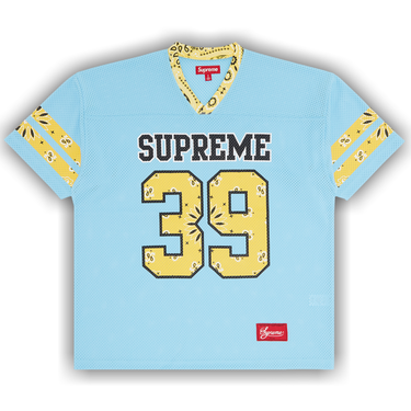 【Supreme】限定 39 Football Jersey バンダナデザイン 全3色 Buy Supreme Bandana Football Jersey 'Blue' - SS25KN94 BLUE