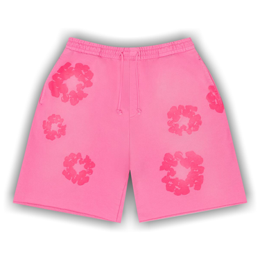 Buy Denim Tears Mono Cotton Wreath Sweat Shorts 'Pink