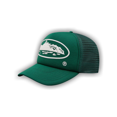 Buy Corteiz Alcatraz Puff Print Trucker Hat 'Green