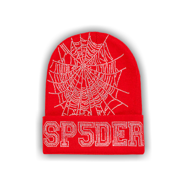 Buy Sp5der Web Beanie 'Red' - U12BN002WBRW | GOAT