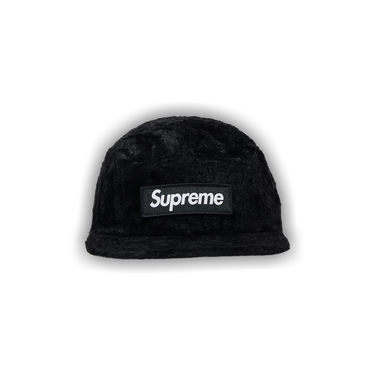 Buy Supreme x Goodenough Crushed Rayon Pile Camp Cap 'Black