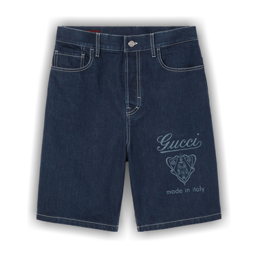 GUCCI デニム Buy Gucci Lasered Denim Shorts 'Midnight Blue' - 811656 XDC6S 4032