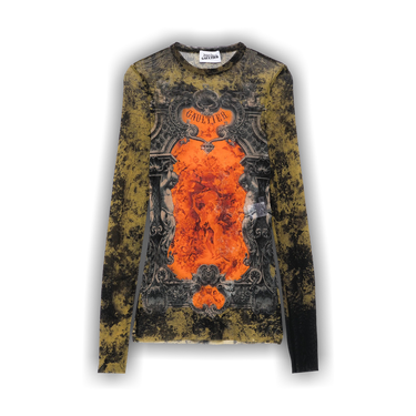 Achetez des Jean Paul Gaultier Médaillon Long-Sleeve Top 'Black
