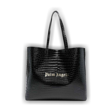 トートバッグ PALM ANGELS Black Fabric Big Palm Handbag Palm Angels Mini Big Palm Shoulder Bag | Black | FARFETCH