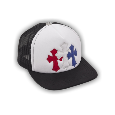 帽子 Chrome white cross cap Buy Chrome Hearts Trucker Hat 'Red/White/Blue' - 01383