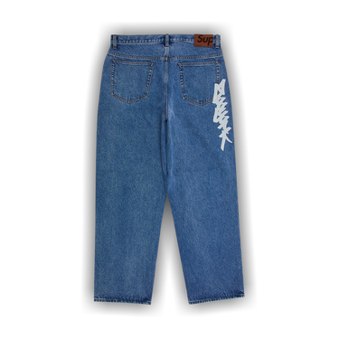 パンツ 34 S Logo Rigid Baggy Jean Rigid indigo Buy Supreme S Logo Rigid Baggy Jean 'Rigid Indigo' - SS25P44