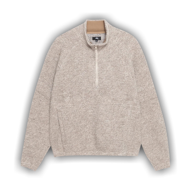 Buy Stussy Wool Blend Sherpa Mock 'Tan' - 118567 TAN | GOAT