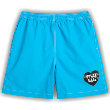 Buy Human Made Heart Swim Shorts 'Blue' - HM29PT024 BLUE | GOAT