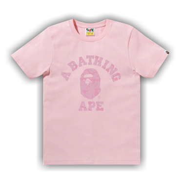 トップス BAPE College Overdye Tee Pink Buy BAPE Solid Camo College Tee 'Pink' - 1L30 210 032 PINK | GOAT