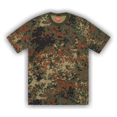 Buy Supreme Short Sleeve Pocket Tee 'Olive German Camo' - SS19KN27