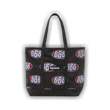超希少 SUPREME シュプリーム 2017SS 666 Denim Tote Buy Supreme 666 Denim Tote 'Black' - SS17B14 BLACK | GOAT
