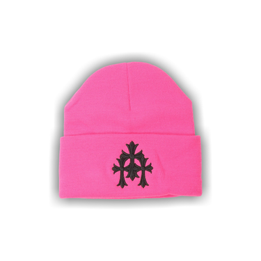 Buy Chrome Hearts Triple Cross Beanie 'Pink' - 01383 1SS2507CHTCBP