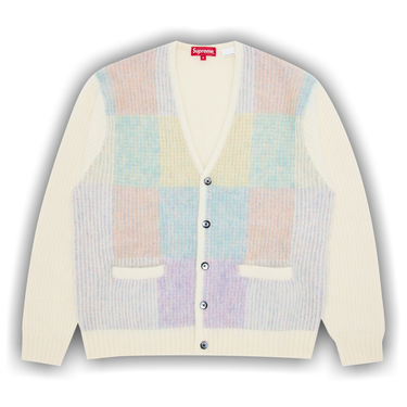 【 XL 】Supreme Brushed Grid Cardigan Supreme Brushed Grid Cardigan (Size Large) Black SS22 Brand New | eBay