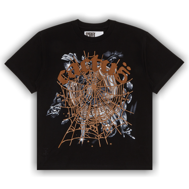 Travis Scott Cactus Jack × Sp5der Tシャツ Black｜関送無料 Buy Cactus Jack by Travis Scott For Mastermind Skull Tee