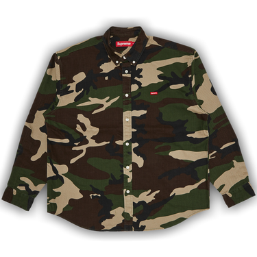 Buy Supreme Small Box Denim Shirt 'Woodland Camo' - FW25S2