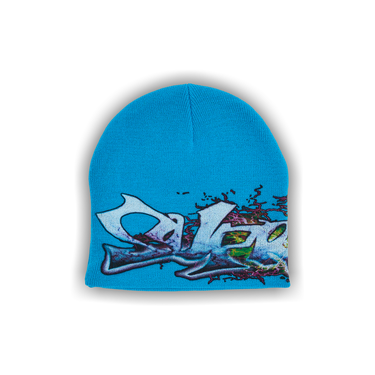 Buy Supreme Tag Beanie 'Cyan' - FW25BN58 CYAN | GOAT