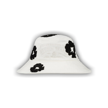 Buy Denim Tears Denim Cotton Wreath Bucket Hat 'White' - 05650