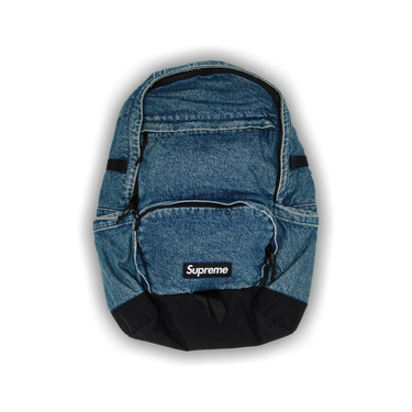 Buy Supreme Denim Backpack 'Washed Indigo' - FW25B1 WASHED