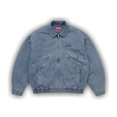 Buy Supreme Hooded Utility Jacket 'Denim' - FW25J85 DENIM | GOAT