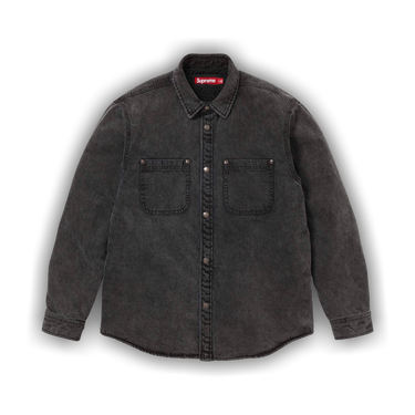 トップス supreme shearling lined denim work shirt Supreme Shearling Lined Denim Work Shirt (FW25) - $168