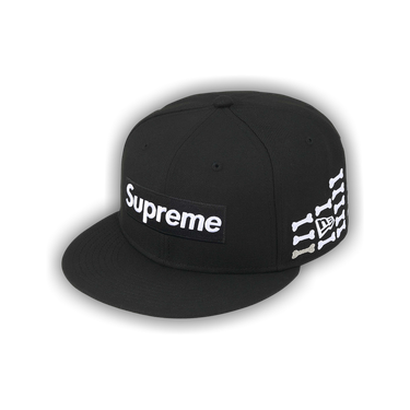 帽子 Supreme Bones Box Logo New Era Black Supreme Bones Box Logo New Era (FW25) - $54