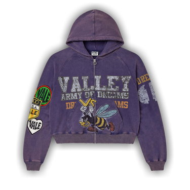 Buy Vale Forever Army Zip Up 'Purple' - VALE 09 007 AZUN NY | GOAT CA