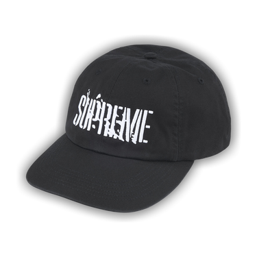 Buy Supreme Splatter 6-Panel 'Black' - FW25H120 BLACK | GOAT