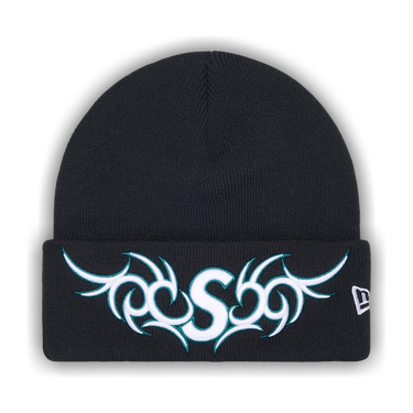 Buy Supreme New Era Tribal S Logo Beanie 'Navy' - FW25BN7 NAVY | GOAT
