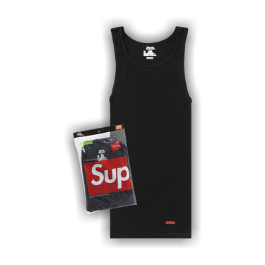 Buy Supreme x Hanes Tagless Tank Tops (3 Pack) 'Black' - 99HAA41B