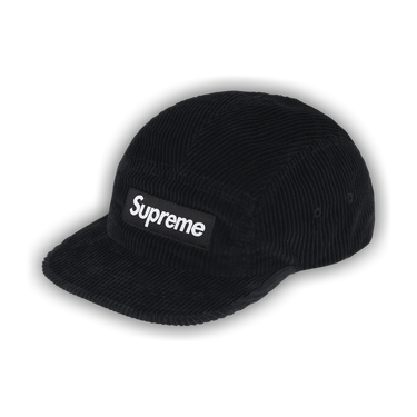 新品未使用　Supreme Corduroy Camp Cap ブラック ほぼ新品 Supreme Corduroy Camp Cap ブラック 25ss - メルカリ