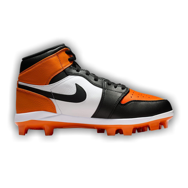 Size 12- Nike Air Jordan 1 MCS SE Starfish Baseball Cleats IM3481-800 No Box Lid Nike Air Jordan 1 Retro MCS Low SE Starfish Men Sz10 IM3480  main image 4