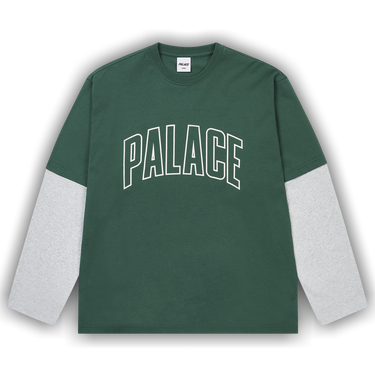 Buy Palace Surprisingly Long-Sleeve 'Racey Green/Grey Marl