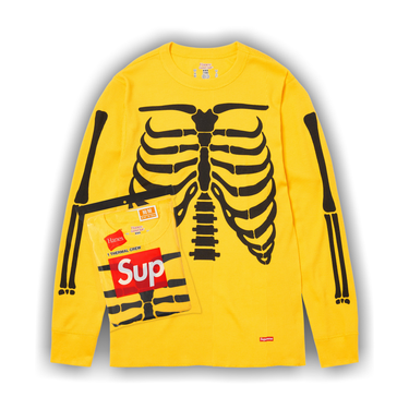 Buy Supreme x Hanes Bones Thermal Crew (1 Pack) 'Yellow' - FW25A29