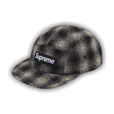 帽子 supreme 25FW Harris Tweed Camp Cap Black Buy Supreme Harris Tweed Camp Cap 'Black' - FW25H14 BLACK | GOAT