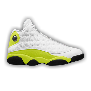 green and yellow jordans 13