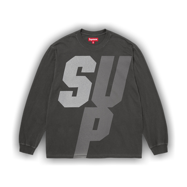 Buy Supreme Reflective Long-Sleeve Top 'Black' - FW25KN71 BLACK | GOAT