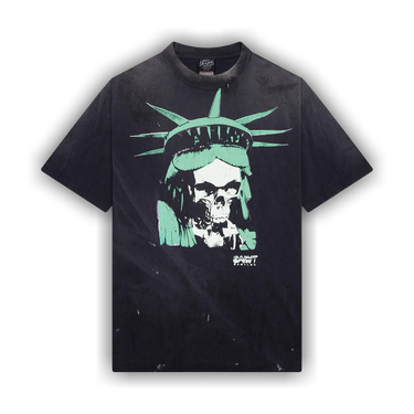 Buy SAINT Mxxxxxx x Babylon Statue Skull Short-Sleeve Tee 'Black