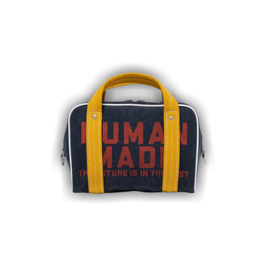 Buy Human Made Canvas Boston Bag Small 'Navy' - HM30GD056 NAVY | GOAT