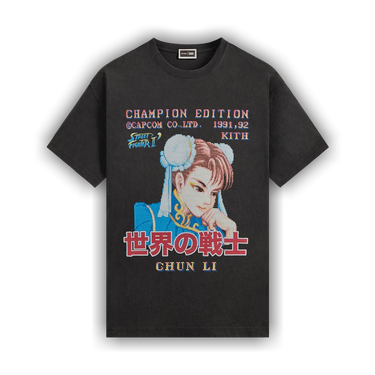 Buy Kith x Capcom Chun Li Champion Edition Vintage Tee 'Black
