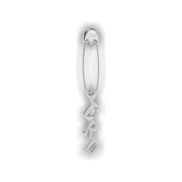 Buy Enfants Riches Déprimés Charm Safety Pin Earring 'Silver