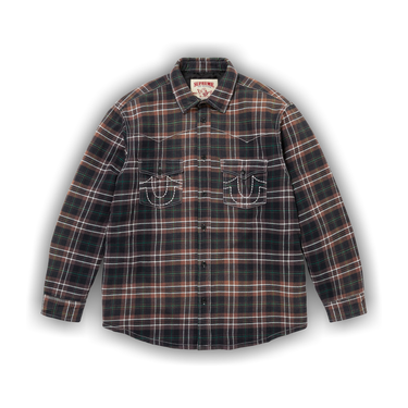 Buy Supreme x True Religion Quilted Lined Plaid Flannel Shirt Buy Supreme x True Religion Quilted Lined Plaid Flannel Shirt