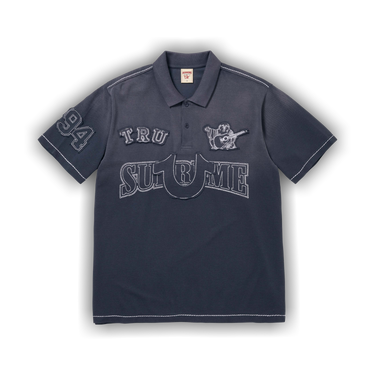 Supreme@/True Religion@ Appliqué Polo Buy Supreme x True Religion Appliqué Polo 'Navy' - FW25KN3 NAVY | GOAT
