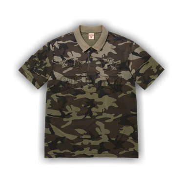 Buy Supreme x True Religion Appliqué Polo 'Olive Camo' - FW25KN3