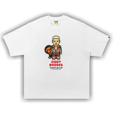 Buy BAPE x WWE Cody Rhodes Baby Milo Relaxed Fit Tee 'White