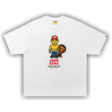 Buy BAPE x WWE John Cena Baby Milo Relaxed Fit Tee 'White' - 00039