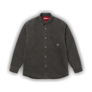 Buy Supreme Quilted Lined Denim Snap Shirt 'Black' - FW25S36 BLACK