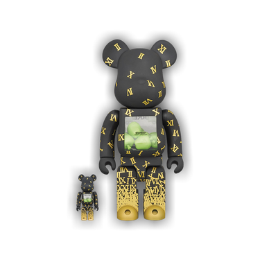 Buy BE@RBRICK x Shareef 3 100% & 400% Set 'Black/Yellow' - 12883
